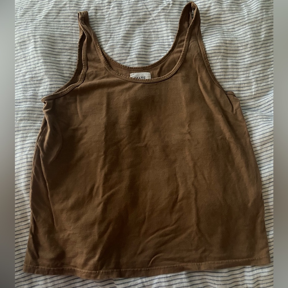 NWOT MATE the label Sleep Tank brown - M